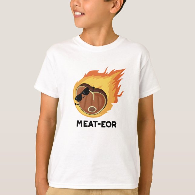 Camiseta Meat-eor Funny Carne Steak Pun (Anverso)