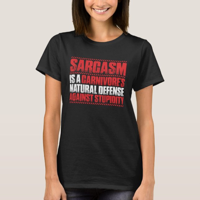 Camiseta Meat Sarcasm Ketogenic Diet Keto Carnivore (Anverso)