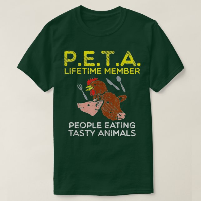 Camiseta Meateater Barbeque People Comer Sabrosa Peta Anima (Diseño del anverso)