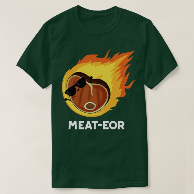 Camiseta Meateor Funny Carne Pun 1 (Diseño del anverso)