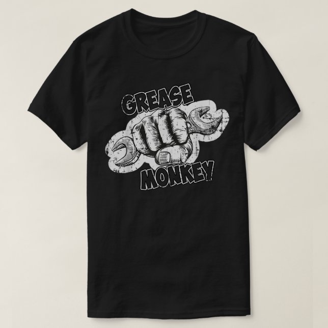 Camiseta Mecánica automática de llave de mono de grasa  (Diseño del anverso)