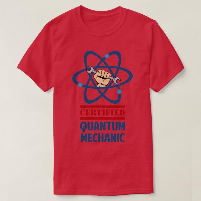 Camiseta Mecánica cuántica certificada (Diseño del anverso)