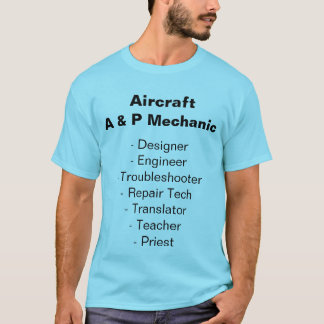 Camiseta mecánica de aeronaves