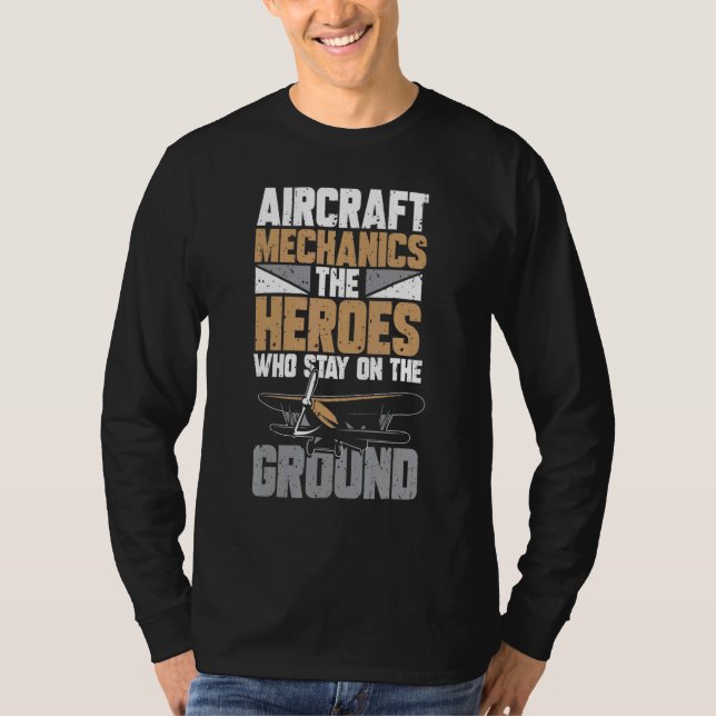 Camiseta Mecánica de aeronaves (Anverso)