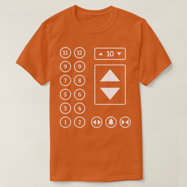Camiseta Mecánica de ascensores de elevador de técnico de e (Diseño del anverso)