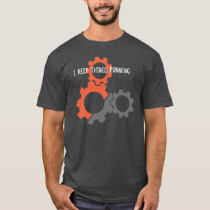 Camiseta mecánica de los engranajes
