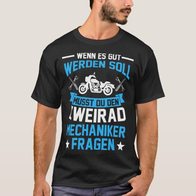 Camiseta Mecánica de mecatrónica de dos ruedas (Anverso)