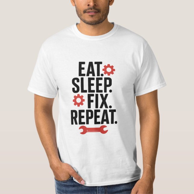 Camiseta Mecánica De Repetición Del Sueño (Anverso)