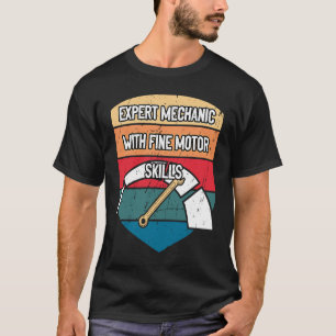 Camiseta Mecánica experta con reparación de coches de autoc