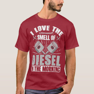 Camiseta Mecánica Me Encanta El Olor Del Diesel En El