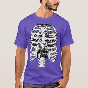 Camiseta Mecánica mecánica de esqueletos de ingeniero mecán