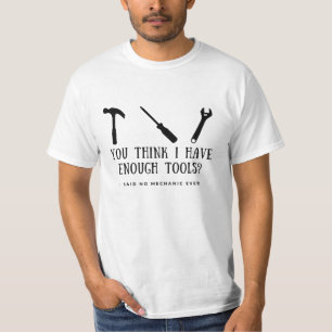 Camiseta Mecánica, Mecánica, Trama de Herramientas, Mecánic