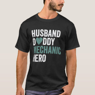 Camiseta Mecánico Afligido  Marido Papá Mecánico Héroe