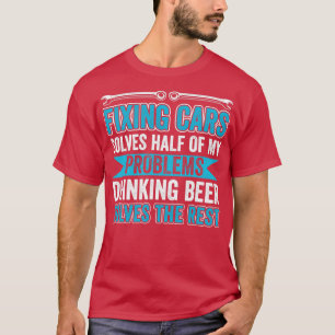 Camiseta Mecánico Automático Funny Garage Fixing Cars Mecha