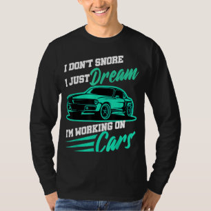 Camiseta Mecánico Automático No roncar coches de trabajo Gr