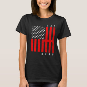 Camiseta Mecánico Bandera de EE. UU. Tuning Amante de Autos
