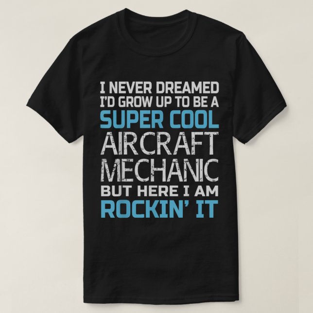 Camiseta Mecánico de aeronaves (Diseño del anverso)