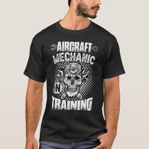Camiseta Mecánico De Aeronaves En Avión De Planes De Entren