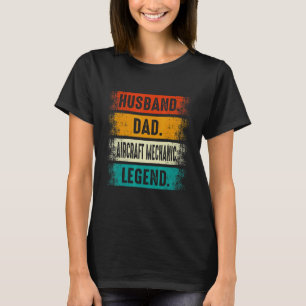 Camiseta Mecánico de Aeronaves Mecánicas de Husband Dad