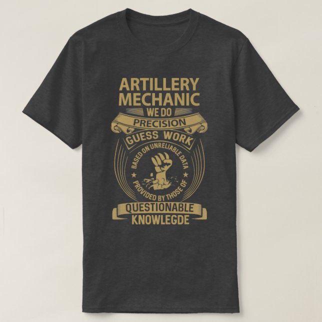 Camiseta Mecánico de artilleríaTShirt (Diseño del anverso)
