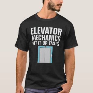 Camiseta Mecánico de ascensores divertido de garaje hombres