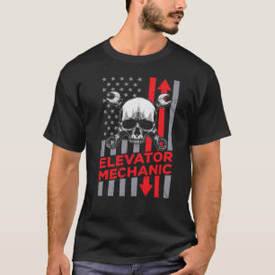 Camiseta Mecánico de Ascensores Técnico de Ascensores Repar