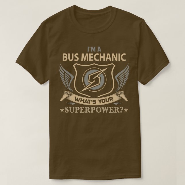 Camiseta Mecánico De Autobús ¿Cuál Es Tu Producto De Regalo (Diseño del anverso)