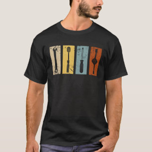 Camiseta Mecánico de automóviles herramientas típicas artes