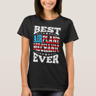 Camiseta Mecánico De Avión 4 De Julio Eeuu Estadounidense