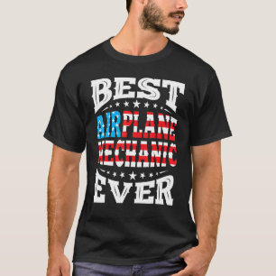 Camiseta Mecánico De Avión 4 De Julio Eeuu Estadounidense