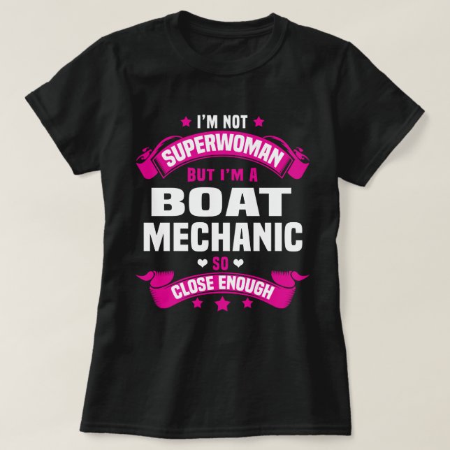 Camiseta Mecánico De Barco (Diseño del anverso)