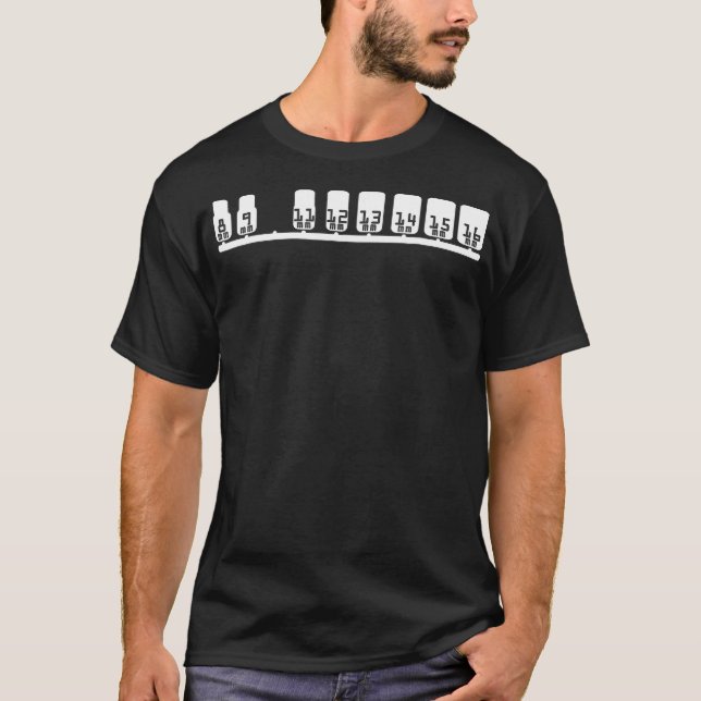 Camiseta Mecánico de cabeza de engranaje divertido de 10 mm (Anverso)