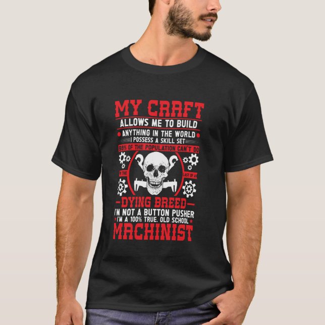 Camiseta Mecánico de CNC (Anverso)