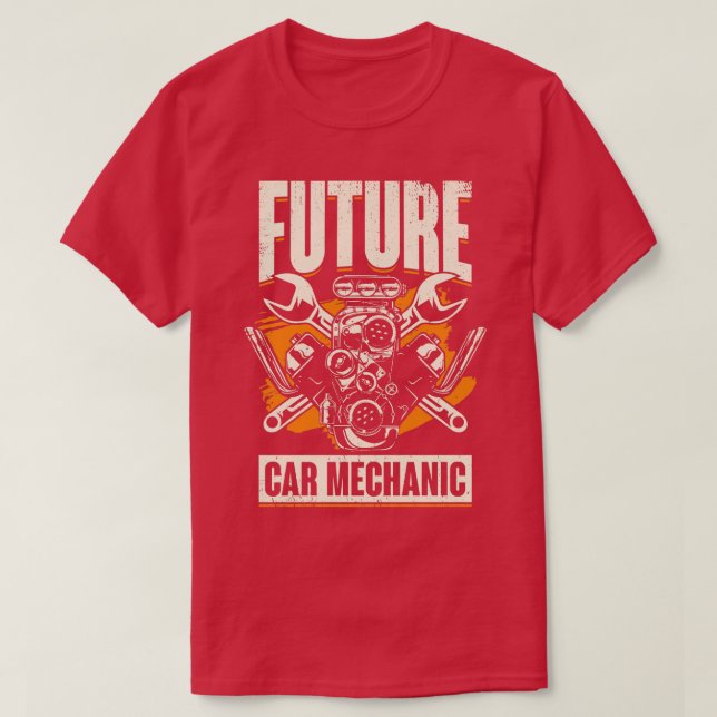 Camiseta Mecánico de coches de futuro (Diseño del anverso)
