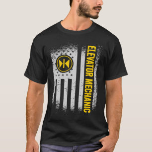 Camiseta Mecánico de elevador de bandera de EE. UU.