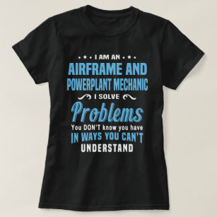 Camiseta Mecánico de fuselaje aéreo y Powerplant