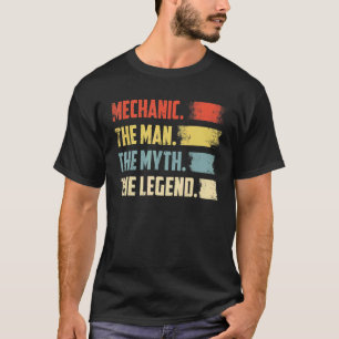 Camiseta Mecánico de garaje El hombre El mito La leyenda D