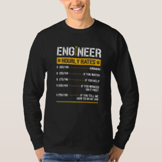 Camiseta Mecánico de Ingeniería por Horas