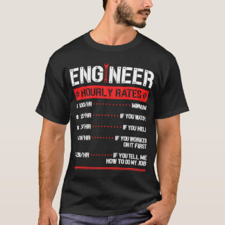 Camiseta Mecánico de Ingeniería por Horas