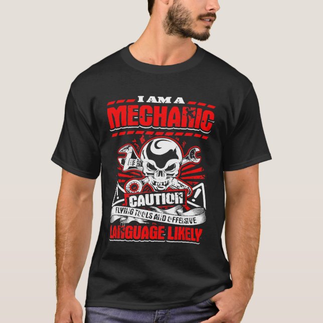 Camiseta Mecánico De Los Hombres Diciendo Que Soy Una Preca (Anverso)