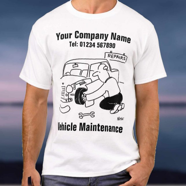 Camiseta Mecánico de mantenimiento de vehículos de garaje (Subido por el creador)