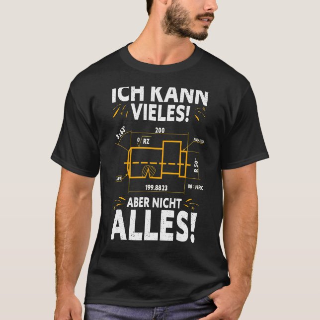 Camiseta Mecánico De Mecanización Programador De Rotary Cut (Anverso)