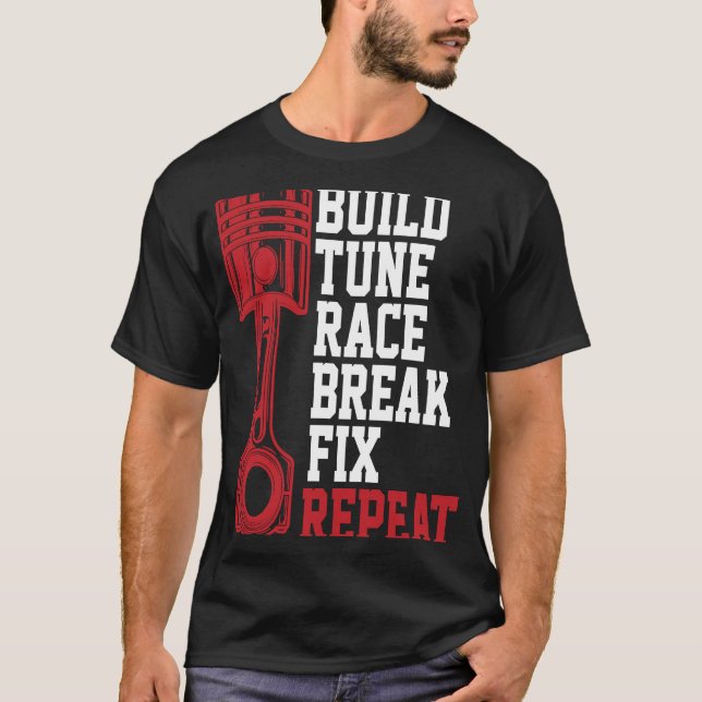Camiseta Mecánico de repetición de ajuste de intervalo de c (Anverso)