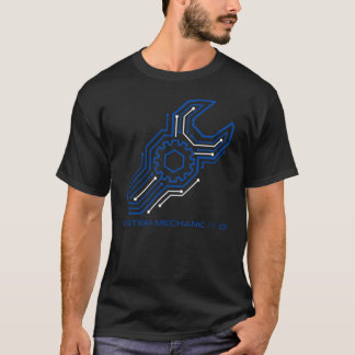 Camiseta Mecánico de sistemas 01 Regalo de llave técnica au