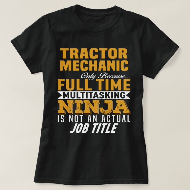 Camiseta Mecánico de tractores (Diseño del anverso)