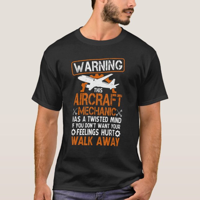 Camiseta Mecánico del avión (Anverso)