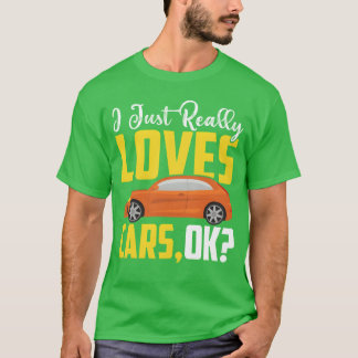 Camiseta Mecánico diciendo eslogan Me encantan los coches