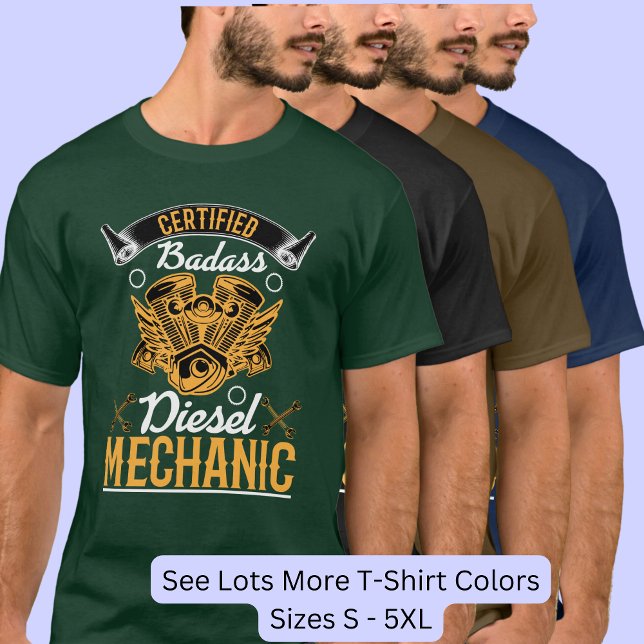 Camiseta Mecánico Diesel de Badass Certificado (Subido por el creador)
