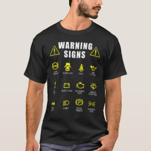 Camiseta Mecánico Diesel Reparación de Coche Señales de Adv