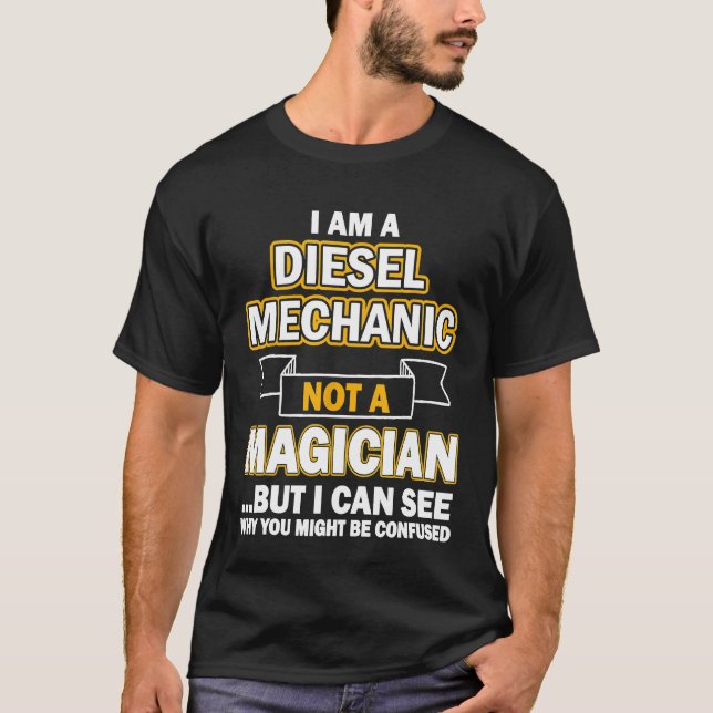 Camiseta Mecánico Diesel Soy Un Mecánico Diesel (Anverso)